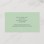 Zahnarztzeichen-Logo Green Dental Office Visitenkarte (Rückseite)