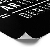 Zahnarztziffer des Ingenieurs Poster (Ecke)