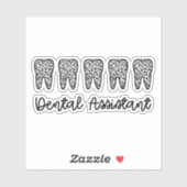 Zahnassistent | Geschenke für Assistenzzahnärzte Aufkleber (Blatt)
