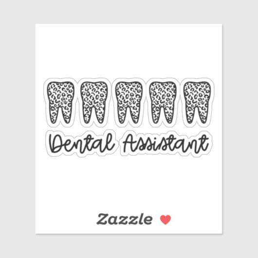 Zahnassistent | Geschenke für Assistenzzahnärzte Aufkleber (Blatt)