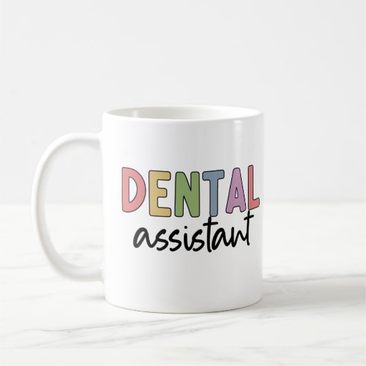 Zahnassistent | Geschenke für Assistenzzahnärzte Kaffeetasse (Links)