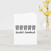 Zahnassistent | Geschenke für Assistenzzahnärzte Karte (Gelbe Blume)