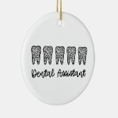 Zahnassistent | Geschenke für Assistenzzahnärzte Keramik Ornament (Rechts)