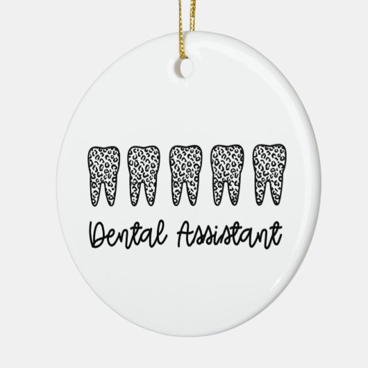 Zahnassistent | Geschenke für Assistenzzahnärzte Keramik Ornament (Links)