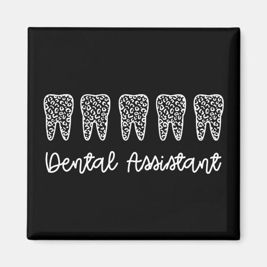 Zahnassistent | Geschenke für Assistenzzahnärzte Magnet (Vorne)