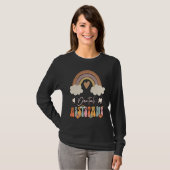 Zahnassistent Groovy Retro Vintag Rainbow Niedlich T-Shirt (Vorne ganz)