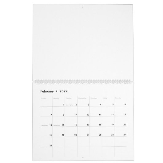 Zahnassistent Kalender (Feb 2027)