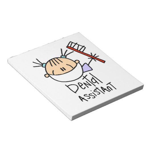 Zahnassistent Notizblock (angewinkelt)