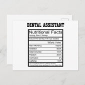 Zahnassistent Postkarte (Vorne/Hinten)