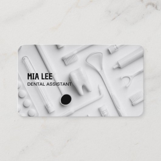 Zahnassistent Visitenkarte (Vorderseite)