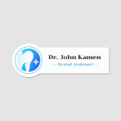 Zahnassistent | Zähne-Logo Namensschild (Vorderseite)