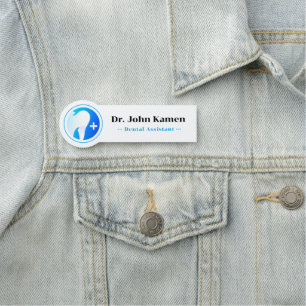 Zahnassistent Zähne-Logo Namensschild