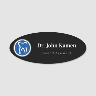 Zahnassistent Zähne-Logo Namensschild