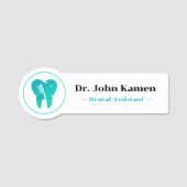 Zahnassistent | Zähne-Logo Namensschild (Vorderseite)