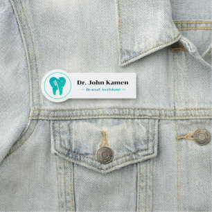 Zahnassistent   Zähne-Logo Namensschild