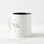 Zahnassistent Zweifarbige Tasse (Vorderseite Links)