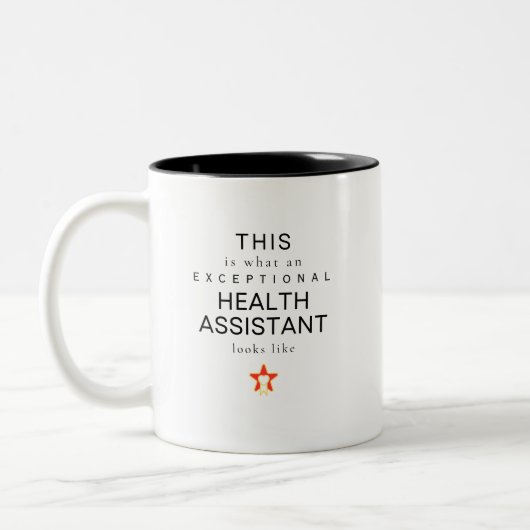 Zahnassistent Zweifarbige Tasse (Links)