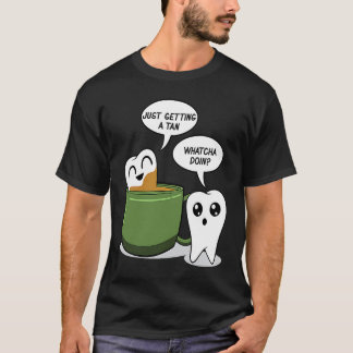 Zahnbad in Kaffee Zahnarzt Dentalhilfe T-Shirt