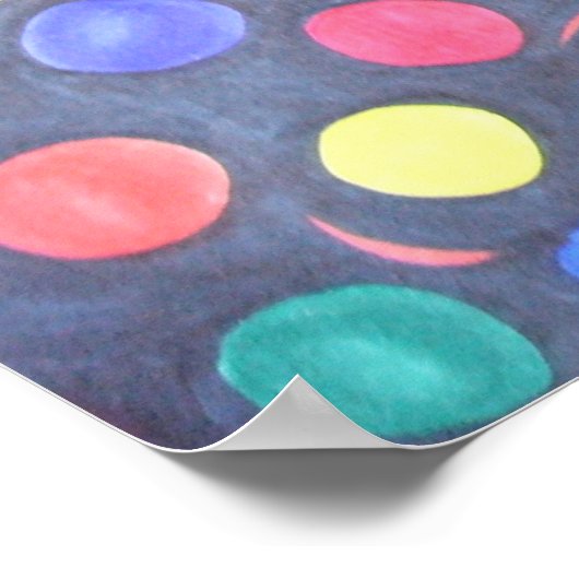 Zahnbälle im Weltraum Poster (Ecke)