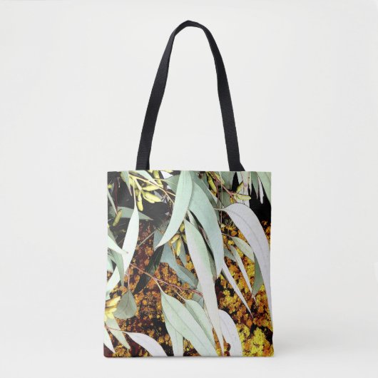Zahnblume und gelbe Blumen Tasche (Vorderseite)