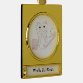 Zahnbürste Banner-Ornament Gold (Rechts)