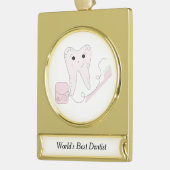 Zahnbürste Banner-Ornament Gold (Links)