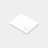 Zahnbürste Post-it Klebezettel (angewinkelt)