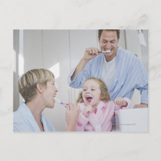 Zahnbürste Postkarte