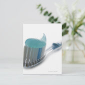 Zahnbürste Postkarte (Stehend Vorderseite)