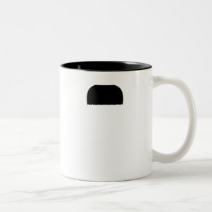 Zahnbürste-Schnurrbart Zweifarbige Tasse