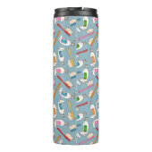 Zahnbürste-u. Zahnpasta-Muster Thermosbecher (Rückseite)