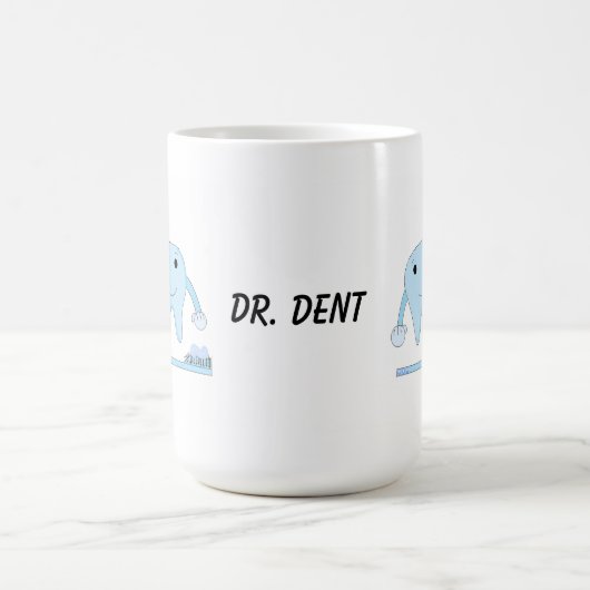 Zahnbürste und Zahnbürste Kaffeetasse (Mittel)