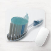 Zahnbürste und Zahnpasta Mousepad (Mit Mouse)