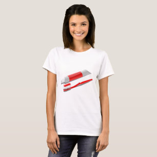 Zahnbürste und Zahnpasta T-Shirt