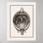 Zahnbürste-Wandplakat Poster (Vorne)