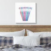 Zahnbürsten Leinwanddruck (Insitu (Schlafzimmer))