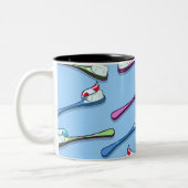 Zahnbürsten Zweifarbige Tasse (Links)