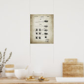 Zahnbürstenpatent Poster (Küche)