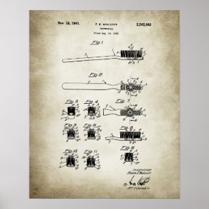 Zahnbürstenpatent Poster