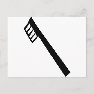 Zahnbürstensymbol Postkarte