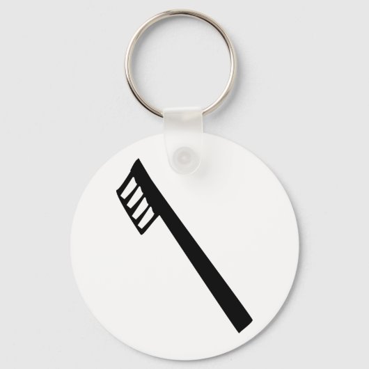 Zahnbürstensymbol Schlüsselanhänger (Vorderseite)