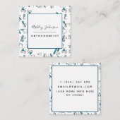 Zahnbürstenzahnarzt Quadratische Visitenkarte (Vorne/Hinten)