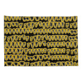 Zähnchen Zahnarzt Orthodontist NEON gelb Kissenbezug (Rückseite-Rechts)