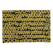 Zähnchen Zahnarzt Orthodontist NEON gelb Kissenbezug (Vorderseite-Rechts)