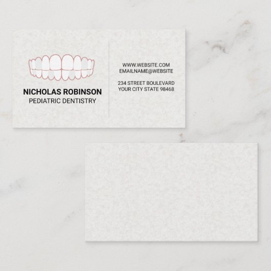 Zähnchen | Zahnmedizin Visitenkarte (Vorne/Hinten)