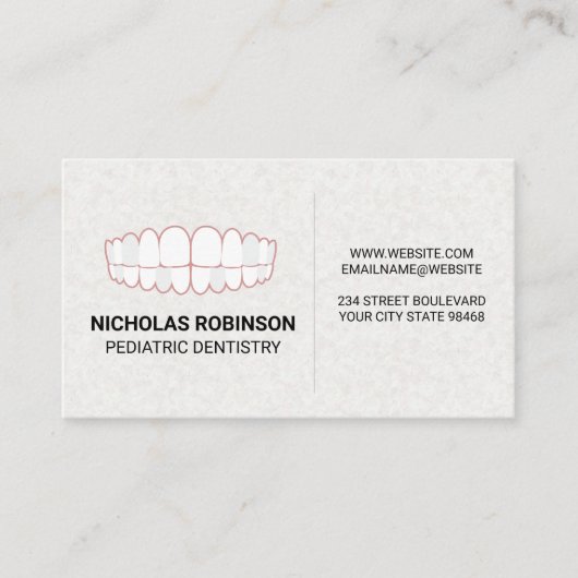 Zähnchen | Zahnmedizin Visitenkarte (Vorderseite)