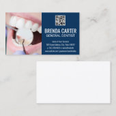 Zähnchenreinigung | QR Scan Code Business Card Visitenkarte (Vorne/Hinten)