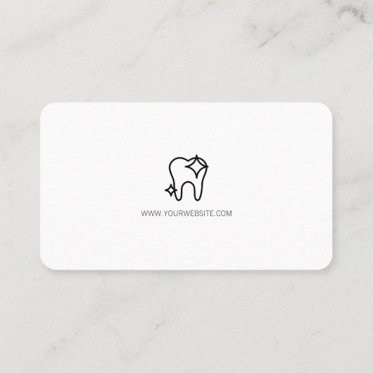 Zähnchenreinigung Visitenkarte (Rückseite)