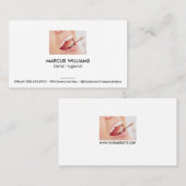 Zähnchenreinigung | Zahnarzt Visitenkarte (Vorne/Hinten)