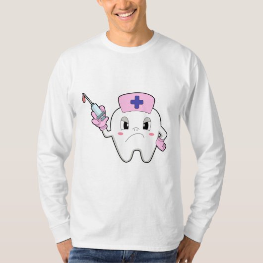 Zähne als Krankenschwester mit Spritze.PNG T-Shirt (Vorderseite)